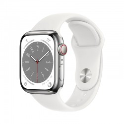 Apple watch series 8 - GPS+Cellular - 41mm - acciaio argento
