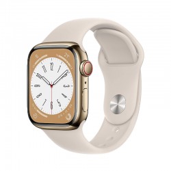 Apple watch series 8 - GPS+Cellular - 41mm - acciaio oro