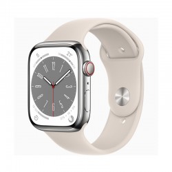 Apple watch series 8 - GPS+Cellular - 45mm - acciaio argento