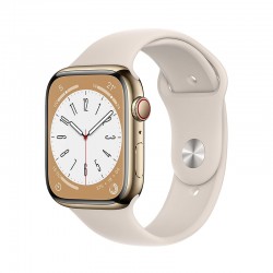 Apple watch series 8 - GPS+Cellular - 45mm - acciaio oro